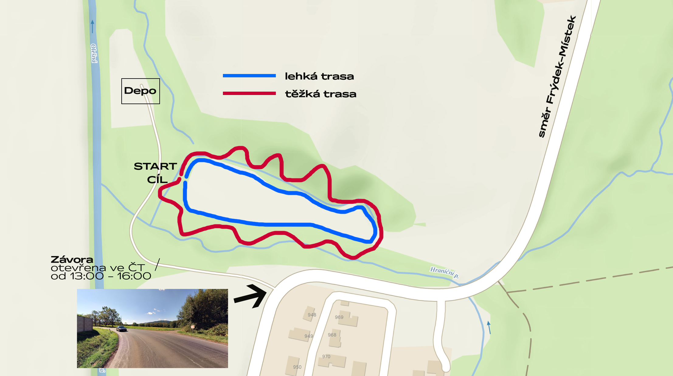 Palkovice trat mapa